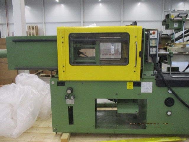 Front view of Arburg Allrounder 320 M 750 - 90/90 2K  machine