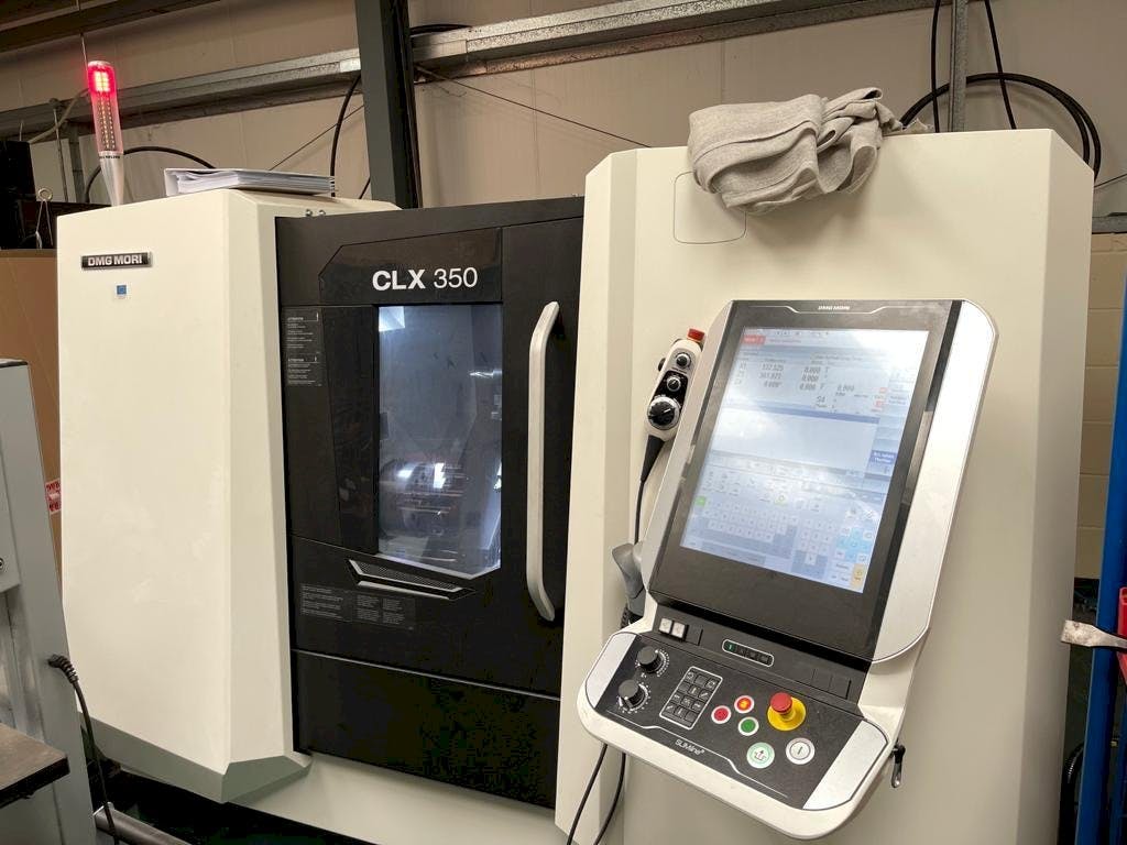 Front view of DMG MORI CLX 350  machine