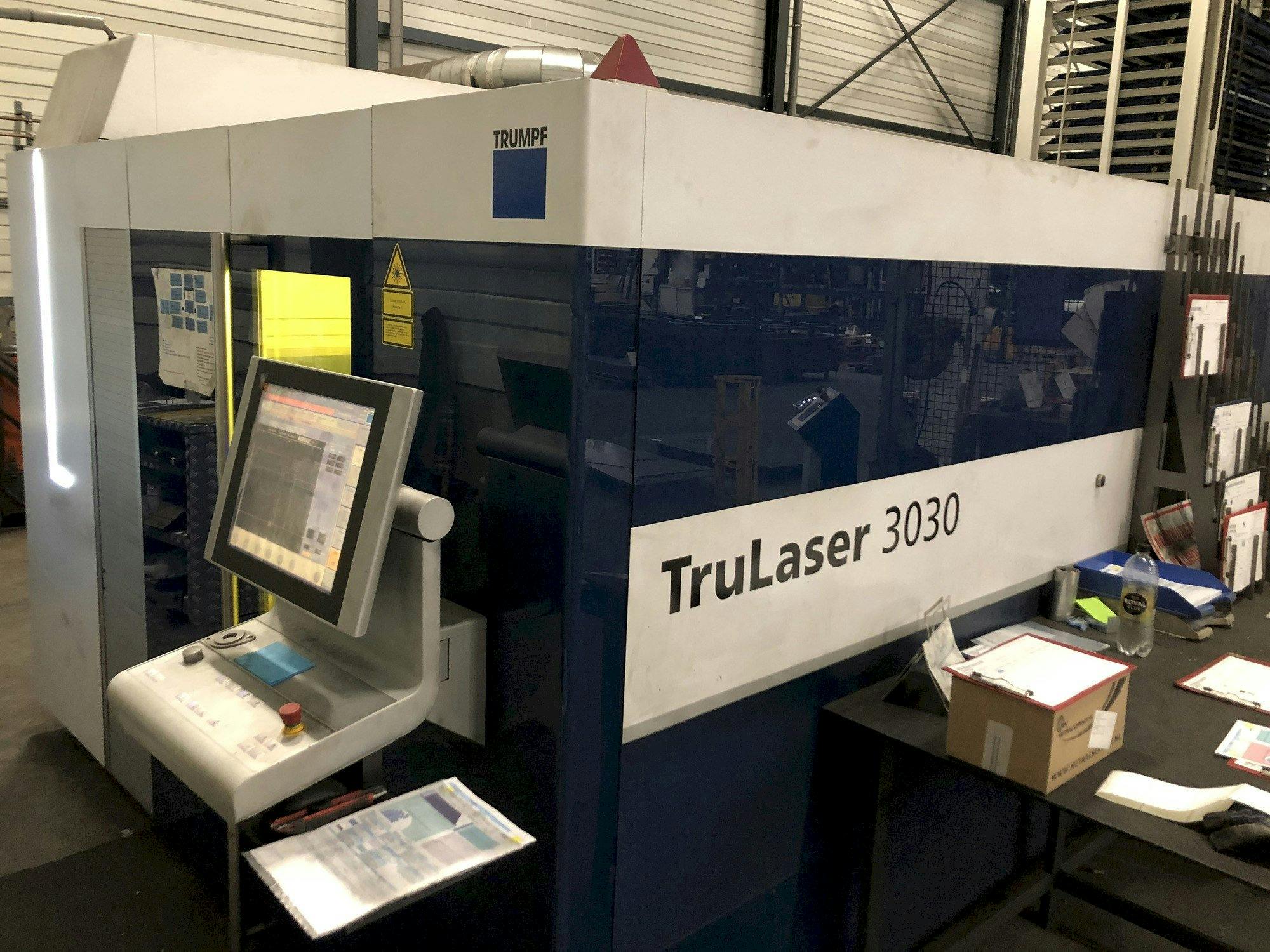 Front view of Trumpf TruLaser 3030 fiber  machine