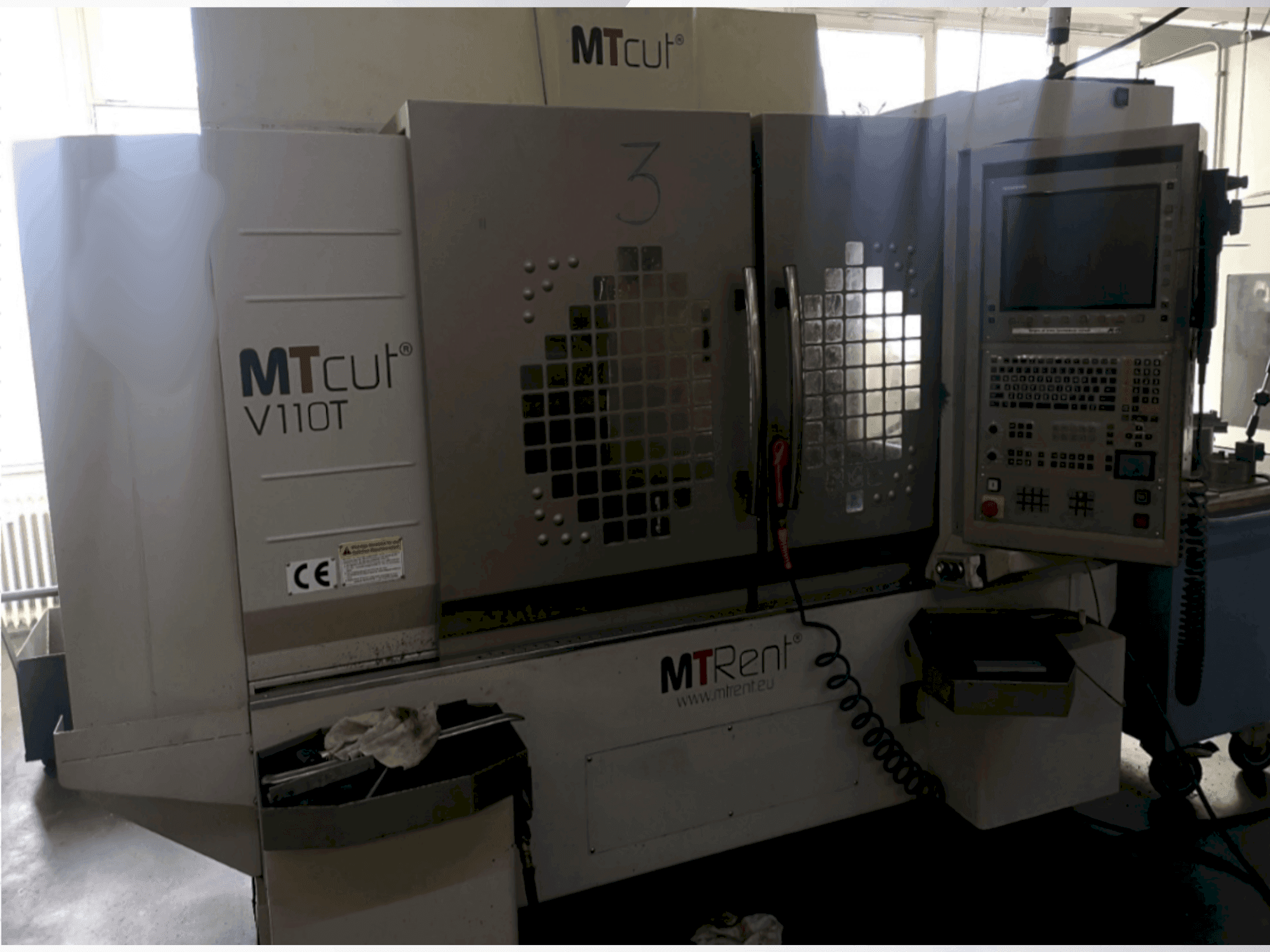 Front view of MTcut V110T  machine