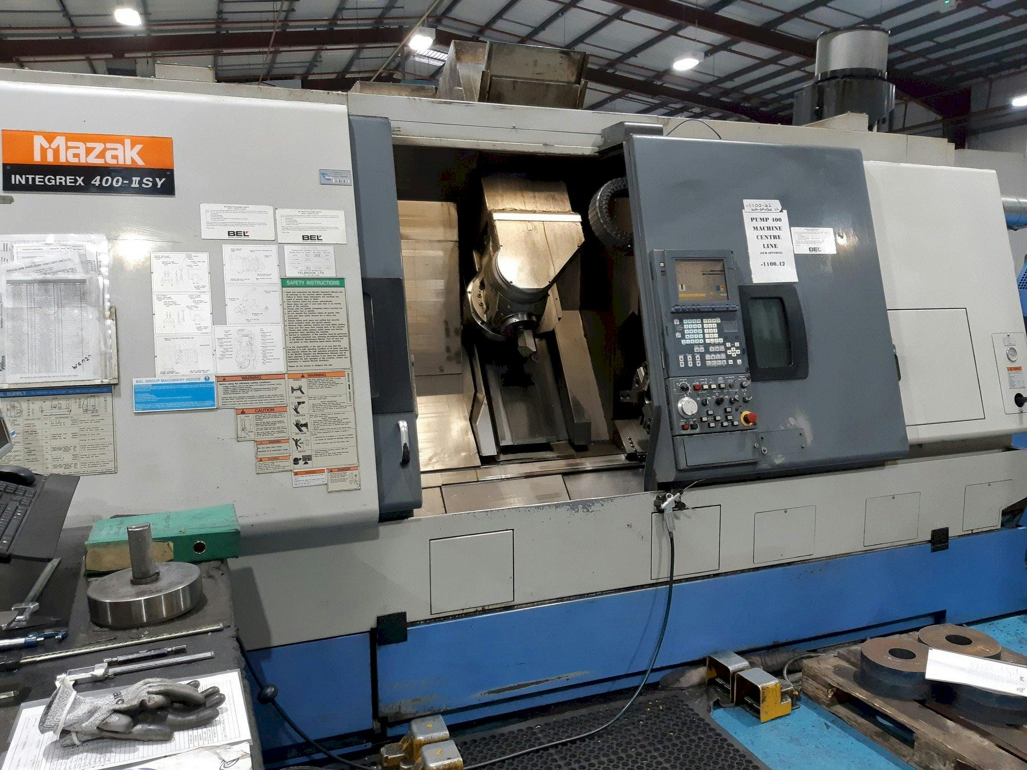 Front view of Mazak Integrex 400 II SY  machine