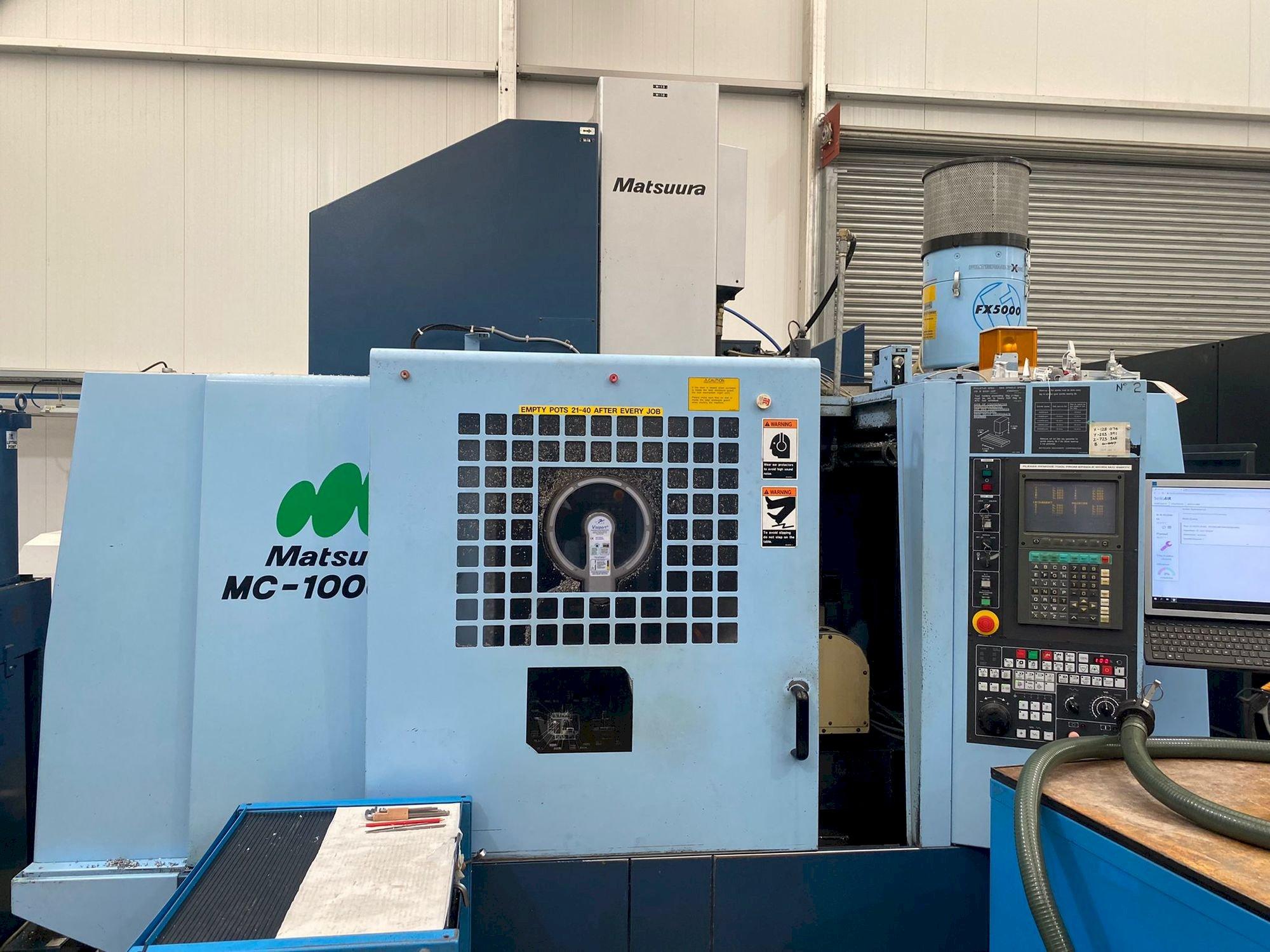 Front view of Matsuura MC-1000 VGX  machine