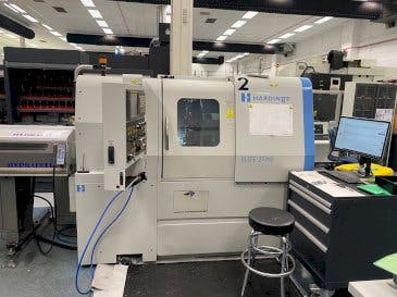 Front view of HARDINGE Elite 27MS  machine