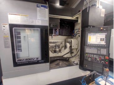 Front view of Okuma MU-400V-II  machine