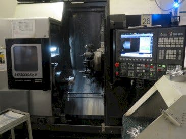 Front view of Okuma LB3000 EX II  machine