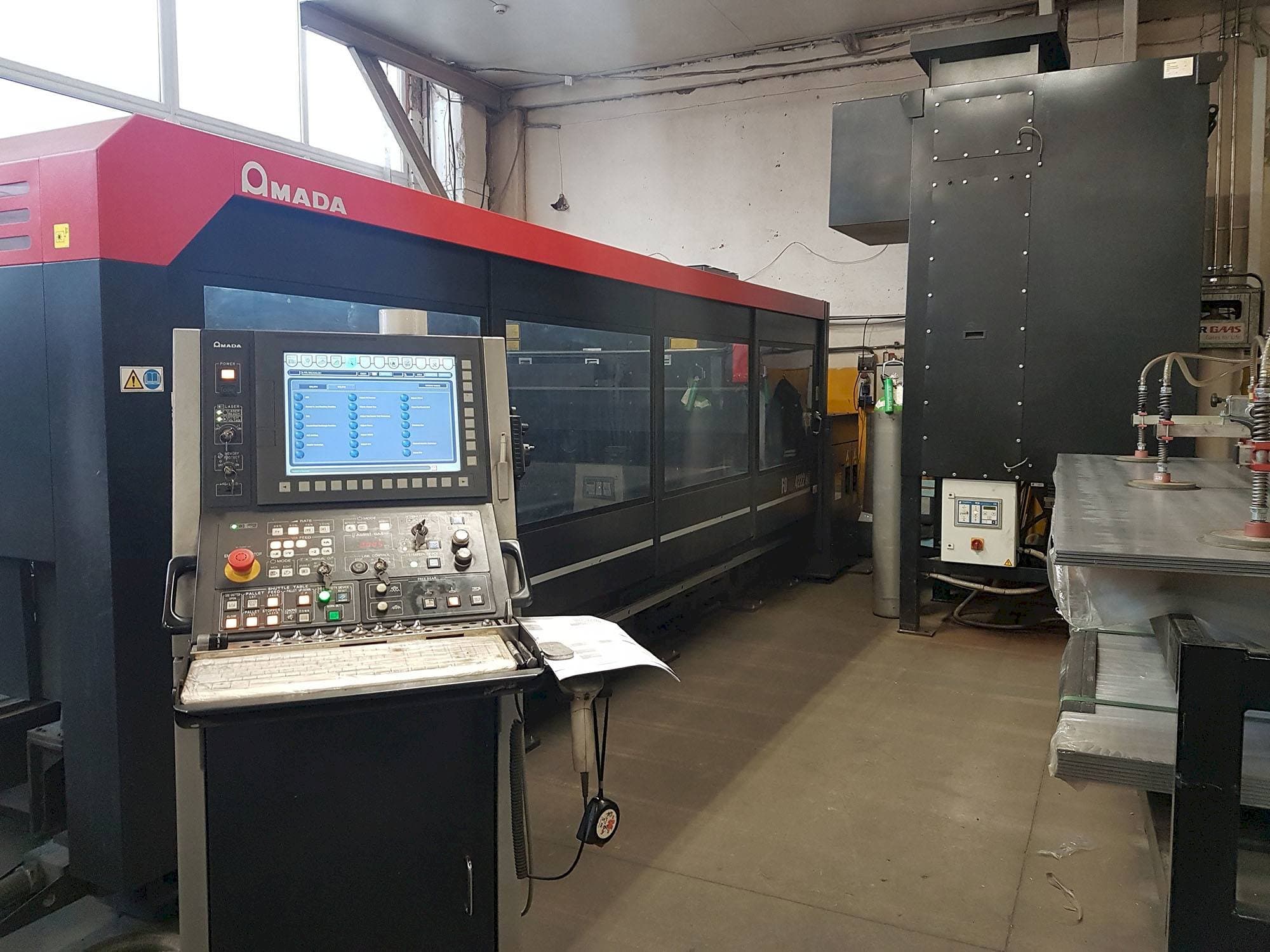 Front view of AMADA FOM2 4222NT machine